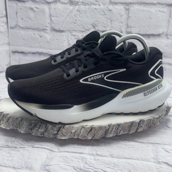 Brooks Womens Glycerin GTS 21 1204091B090 Black Running Shoes Sneakers Size 9. 5 - Picture 1 of 13